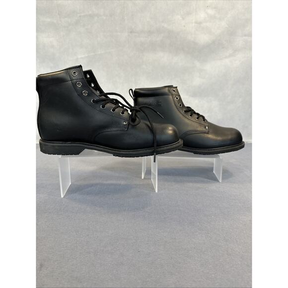 Shoes for Crews Slip Resistant Men's Lace-Up Work Boots Size 13W - Picture 6 of 10